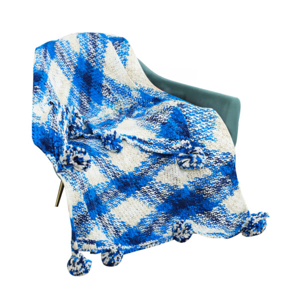 SOGA 90x200cm Throw Blanket  Blue Deep Sea Gradient Dyed Art Stylish Decorative Cozy, Home>Bed Linen>Throws And Blankets>Blankets, , , , ,  - NZ DEPOT 1