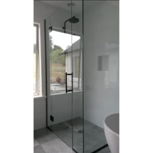 Buy Shower Box - Stream Series 2 Sides Swing Door (870x870x1950mm) - Black Online - Shower Enclosures - Frameless Shower - 1 - NZ Depot Delivery