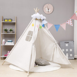 DS BS Kids Natural Cotton Teepee Play Tent