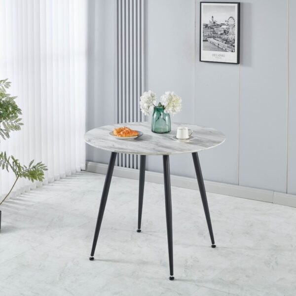 Fernando Dining Table Mdf Top Round 90Cm