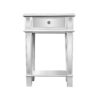 Mirrored 1 Drawer End Table Night Stand