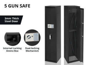 New Gun Safe Cabinet 5 Guns PR65642 Gun Safe NZ DEPOT 4