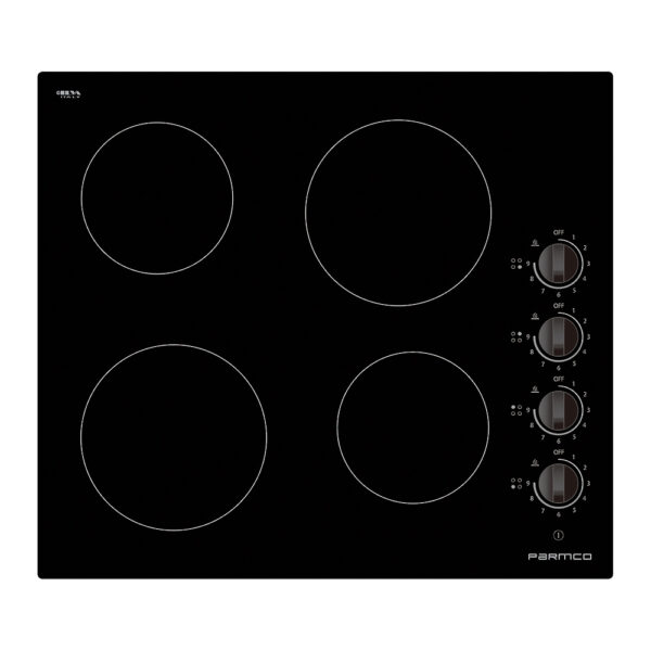 Parmco 600mm Ceramic, Black, 4 Element Cooktop  I  Series 1 - NZDEPOT