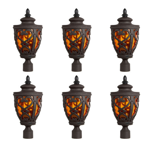 Vintage Lamp 6X 50.8cm Elegant Post Light with Aluminum and Glass Lantern Classic Outdoor Lighting, Home & Living>Lighting>Indoor Lights>Lamps, , , , ,  - NZ DEPOT 1