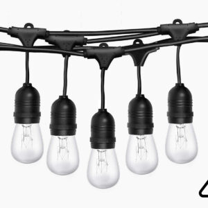 Suspended socket festoon light S14 12M Tungsten