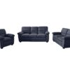 Verna Living Sofa Set Linen Black