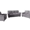 Verna Living Sofa Set Linen Grey