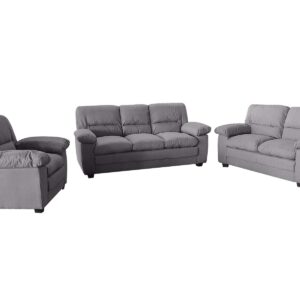 DS Verna Living Sofa Set Linen Grey