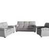 Verna Living Sofa Set Linen Light Grey