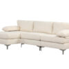 Wenda Sectional Sofa Velvet Beige