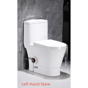 Toilet Suite - One Piece Skew -  Left Hand Trap, Suite - NZ DEPOT