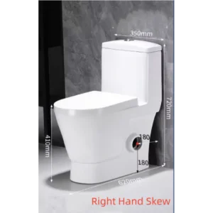 Buy Toilet Suite - One Piece Skew - Right Hand Trap 600x670mm - SL-039R Online - Toilets - Suite - 1 - NZ Depot Delivery