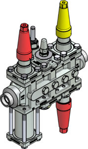 Valve station ICF 25 6 3RA 25 mm Connection standard ASME B 16.11 Industrial Valves 027L4021