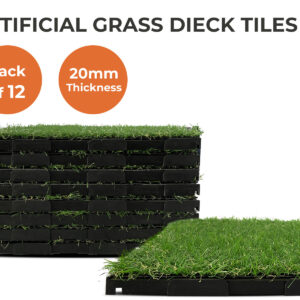 Artificial Grass 30*30cm multi color pile height 20mm pack of 12