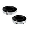 SOGA 2X 26cm Smart Electric Induction Cooktop Portable Kitchen Cooker for Cookware, Electronics & appliances > appliances > large appliances > cooktops > induction cooktops, , , , ,  - NZ DEPOT 1