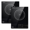 SOGA 2X 35.5cm Cooktop Electric Smart Induction Cook Top Portable Kitchen Cooker Cookware, Electronics & appliances > appliances > large appliances > cooktops > induction cooktops, , , , ,  - NZ DEPOT 1