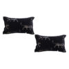 SOGA 2X 35cm Black Throw Pillow Elegant Decorative Cushion Living Room Modern Home Decor, Furniture>Living Room Furniture>Occasional Chairs, , , , , - NZ DEPOT 1