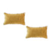 SOGA 2X 35cm Throw Pillow Turmeric Yellow Aesthetic Chenille Texture for Home Decor, Furniture>Living Room Furniture>Occasional Chairs, , , , ,  - NZ DEPOT 1