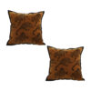 SOGA 2X 45cm Throw Pillow Dark Brown Leopard Square Retro Decorative Cushion for Living Room, Furniture>Living Room Furniture>Occasional Chairs, , , , ,  - NZ DEPOT 1