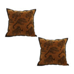 SOGA 2X 45cm Throw Pillow Dark Brown Leopard Square Retro Decorative Cushion for Living Room, Furniture>Living Room Furniture>Occasional Chairs, , , , ,  - NZ DEPOT 1