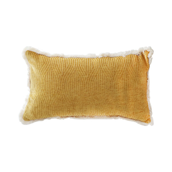 SOGA 35cm Throw Pillow Turmeric Yellow Aesthetic Chenille Texture for Home Decor, Furniture>Living Room Furniture>Occasional Chairs, , , , ,  - NZ DEPOT 1