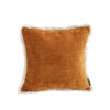 SOGA 45cm Throw Pillow Sunset Orange Chenille Textured with Tassels Stylish Square Cozy Home Decor, Furniture>Living Room Furniture>Occasional Chairs, , , , ,  - NZ DEPOT 1