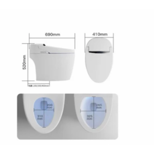 Smart Toilet Automatic Flush Wc Bidet One Piece intelligentwith Remote Smart P pan Suite NZ DEPOT 6