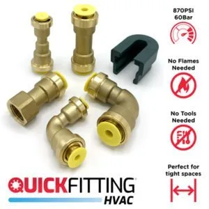 Buy 1/2" HVAC Push to Connect 90 Degree Elbow HV-SE-0500 Online - Heatpump Tools And Fittings - 2 - NZ Depot Trade