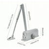 Automatic Door Closer Spring Hydraulic Buffer Door Stopper Adjustable Speed Door, Door Hardware - NZ DEPOT