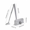 Automatic Door Closer Spring Hydraulic Buffer Door Stopper Adjustable Speed Door, Door Hardware - NZ DEPOT