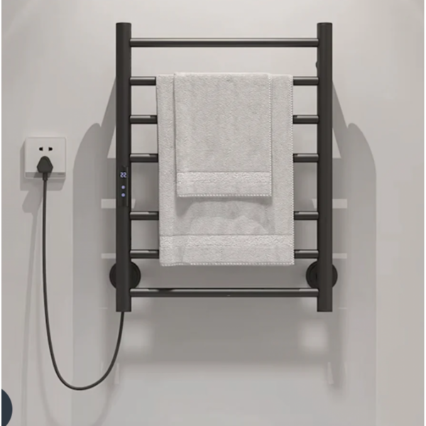 Heated Towel Rail Stainless Steel Intelligent Screen Constant Temperature With Plug, Heated Towel Rail - NZ DEPOT