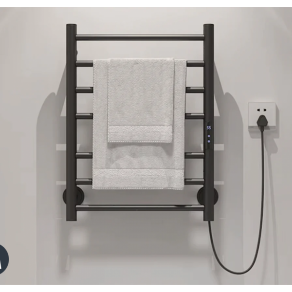 Heated Towel Rail Stainless Steel Intelligent Screen Constant Temperature With Plug, Heated Towel Rail - NZ DEPOT