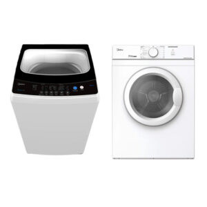 Midea 7kg White Laundry Combo  - 7KG Top Load Washing Machine + 7kg Vented Dryer - Combos - MAE70-504TPS/01FM-AU-S1+MDS70-VR072/A04-AU-1 - NZ DEPOT