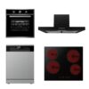 Midea Comfortable Life Kitchen Package | Multifunction Oven, Cooktop, Dishwasher & Rangehood | Midea Kitchen Appliances NZ - Ovens - 65M90M1+60M17(Black)+MDWPF1233F(SS)-WG+MCH640F298K-1 - NZ DEPOT