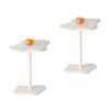 SOGA 2X 42x28cm White Minimalist Cloud Shaped Table Durable Stylish Accent for Home D?cor, Furniture>Living Room Furniture>Tables, , , , ,  - NZ DEPOT 1