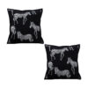 SOGA 2X 50cm Throw Pillow  Black Light Luxury Zebra Square Pillow for Home Decor, Furniture>Living Room Furniture>Occasional Chairs, , , , ,  - NZ DEPOT 1