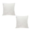 SOGA 2X 50cm White Throw Pillow Premium Polyester Fiber and Cotton for Home Decor, Furniture>Living Room Furniture>Occasional Chairs, , , , ,  - NZ DEPOT 1