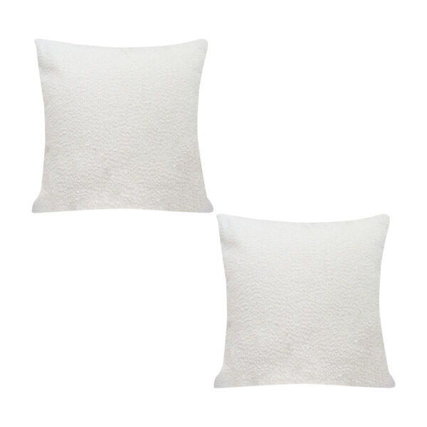 SOGA 2X 50cm White Throw Pillow Premium Polyester Fiber and Cotton for Home Decor, Furniture>Living Room Furniture>Occasional Chairs, , , , ,  - NZ DEPOT 1