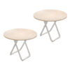 SOGA 2X 80cm Light Wood Color Table Versatile Use Modern Design for Home Decor, Furniture>Living Room Furniture>Tables, , , , ,  - NZ DEPOT 1