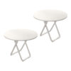 SOGA 2X 80cm White Modern Minimalist Table with Sleek Surface Stylish and Functional Design, Furniture>Living Room Furniture>Tables, , , , ,  - NZ DEPOT 1