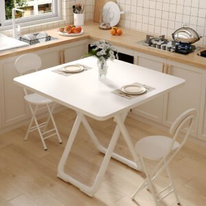 Buy SOGA 2X 80cm White Square Table with White Legs Modern Minimalist Design for Home Decor Online - Furniture/Living Room Furniture/Tables - 3 - NZ Depot Free Shipping