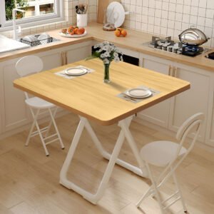 Buy SOGA 2X 80cm Wood Color Board Square Table with White Legs Modern and Stylish Design for Home Decor Online - Furniture/Living Room Furniture/Tables - 3 - NZ Depot Free Shipping