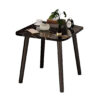 SOGA 40cm Black Ceramic Table Stone Pattern Compact Modern Design with Black Metal Legs, Furniture>Living Room Furniture>Tables, , , , ,  - NZ DEPOT 1