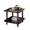 SOGA 60cm Black Ceramic Table Stone Pattern Modern Design with Black Metal Legs, Furniture>Living Room Furniture>Tables, , , , ,  - NZ DEPOT 1