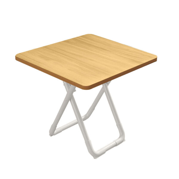 SOGA 80cm Wood Color Board Square Table with White Legs Modern and Stylish Design for Home Decor, Furniture, Living Room Furniture, Tables, , ,  - NZ DEPOT 1