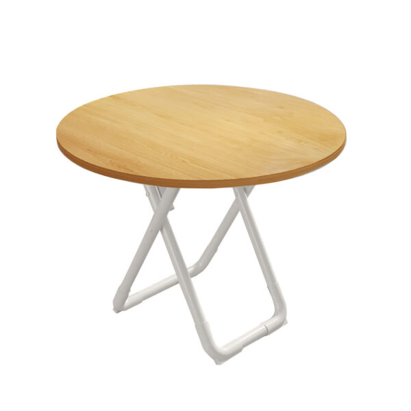 SOGA 80cm Wood Color Round Table with White Legs Modern Design for Home Decor, Furniture, Living Room Furniture, Tables, , ,  - NZ DEPOT 1