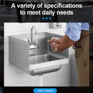 Buy Stainless Steel Sink - Hotel Equipment Wall Mount Small Hand Washing Sink Online - Vanities - Hand Basin - 2 - NZ Depot Delivery
