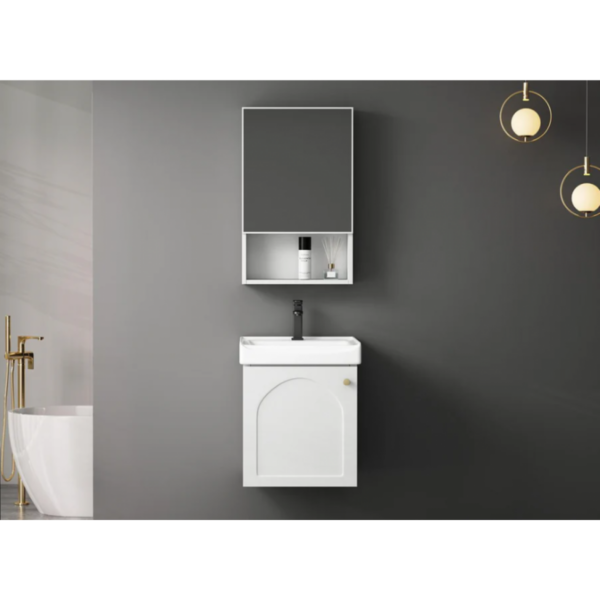 Vanity - French design aluminum bathroom vanity quick installation, Wall Hung - NZ DEPOT