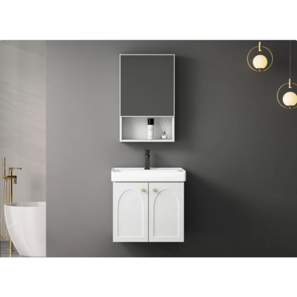 Vanity - French design aluminum bathroom vanity quick installation, Wall Hung - NZ DEPOT