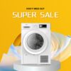 Midea 8KG Condenser Dryer Machine - White Color - Dryers - MDG80-C05/B05E-AU(2)-1 - NZ DEPOT